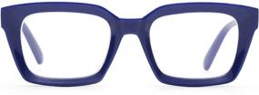 img 4 attached to 👓 Vintage Design Blue Light Blocking Reading Glasses: Oversized Frames with Large Lens for Enhanced Computer Reading Experience