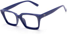 img 2 attached to 👓 Vintage Design Blue Light Blocking Reading Glasses: Oversized Frames with Large Lens for Enhanced Computer Reading Experience