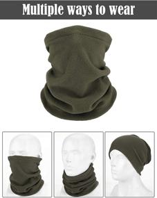 img 1 attached to Winter Warmers: Windproof Covering Men's Accessories and Scarves - Ultimate Protection for the Cold Season