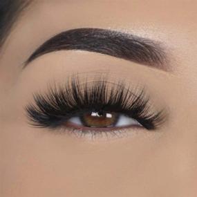 img 3 attached to 👁️ 25mm 7 Pairs Faux Mink Lashes, 8D Hair False Eyelashes - Handmade, Cruelty-free, Dramatic, Long, Wispies, Fluffy Lash - C714