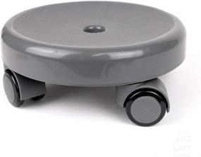 img 4 attached to 🪑 UPIT Low Roller Seat Wheel Stool Chair in Stylish Grey Color - Comfort and Mobility Combined!