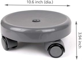 img 1 attached to 🪑 UPIT Low Roller Seat Wheel Stool Chair in Stylish Grey Color - Comfort and Mobility Combined!