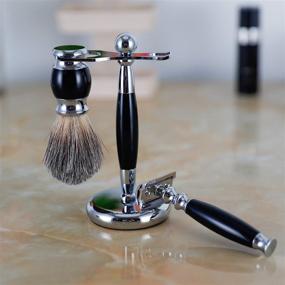 img 1 attached to PerPro Luxury Shaving Black Handle