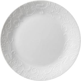 img 1 attached to Exquisite Corelle Embossed Bella Faenza Dinner Set: Elegant and Timeless Design