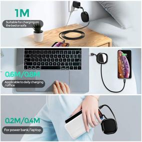 img 2 attached to 🔌 3-in-1 Retractable Magnetic Charging Cable - YKZ Multi Magnet USB Cable, 3A Data Cable with LED Light - Compatible with Type C, MicroUSB, and More - 3.0ft Length - New