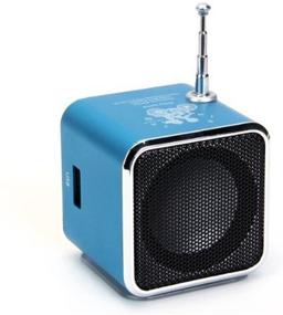 img 1 attached to 🔊 Compact Micro SD TF USB Mini Speaker: Portable FM Radio Stereo, PC/MP3 Player with Multiple Selections
