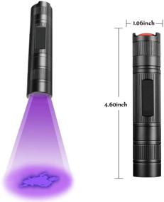 img 3 attached to 🔦 Discover Portable Black Light Flashlight: Efficient 365nm UV Light Pet Urine Detector, Dry Stain Finder, Scorpion Hunter, Resin Curing Tool