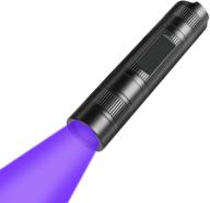 🔦 discover portable black light flashlight: efficient 365nm uv light pet urine detector, dry stain finder, scorpion hunter, resin curing tool logo