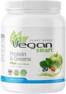 🌱 naturade vegansmart plant based vegan protein powder - vanilla crème 22.8 oz, all-in-one nutritional shake with protein & greens logo