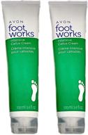 👣 avon foot works intensive callus cream - double pack, 3.4 fl. oz. logo