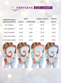 img 1 attached to 👚 FARYSAYS Women's Color Block Tie Dye Loose Pullover Sweatshirt Tops - Casual Crewneck, Long Sleeve