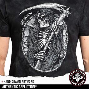 img 1 attached to 🖤 Affliction Grave Takers Short Sleeve: Unleash Your Dark Style