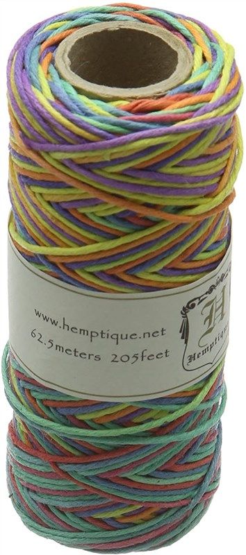 Natural Silver Hemp Cord by Hemptique - 62.5 Meter