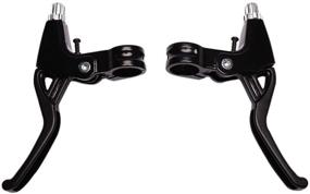 img 4 attached to Tebery Universal Full Aluminum Alloy Bicycle Brake Handle - MTB/BMX Road Bike Brake Lever 2.2cm Diameter (A Pair)