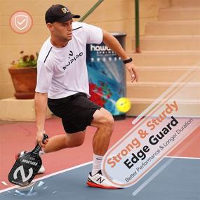 img 1 attached to 🥒 Pro USA Approved Pickleball Paddle | Fiberglass/Graphite Face, Polypropylene Honeycomb Core | Comfort Grip, Mid-weight | Ideal for Indoor and Outdoor Play