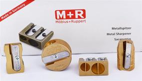 img 1 attached to 🔫 M+R Brass Artists Pencil Sharpener - Choose from 4 Shapes! Made in Germany - Finest Quality Worldwide! (604 - Bullet/Grenade)