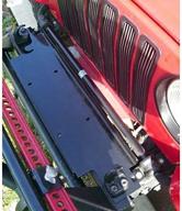 winch mounting plate for jeep wrangler 87-06 by rugged ridge 11238.10 logo