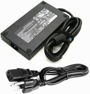 💻 slim ac adapter 19.5v 10.3a 200w compatible with hp zbook 17 g5, hp omen 15 15t, hp omen 17 17t laptop, tpn-ca03, tpn-da10, adp-200hb b, w2f75aa workstation adapter cord logo