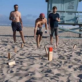 img 3 attached to 🎮 ROPODA Kubb Game Premium Set: Enhance Your Outdoor Fun With this Top-Quality Set