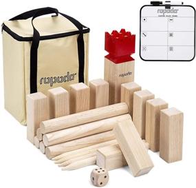 img 4 attached to 🎮 ROPODA Kubb Game Premium Set: Enhance Your Outdoor Fun With this Top-Quality Set