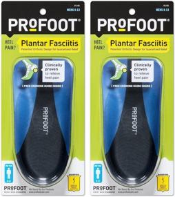 img 4 attached to Men's PROFOOT Plantar Fasciitis Orthotics, Size 8-13, 2 Pairs for Enhanced Comfort and Support