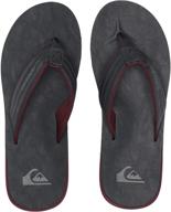 quiksilver mens flip flop tan pattern_1 men's shoes and athletic logo