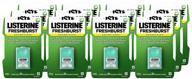 listerine freshburst pocketpaks: mint breath refresher strips to kill 99% of bad breath germs - 12 packs logo