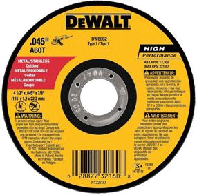 img 1 attached to DEWALT DW8062 Metal Cut Off Wheel Power & Hand Tools