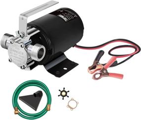 img 4 attached to 💦 Efficient TOPWAY 12V DC Water Transfer Electric Sump Utility Pump - 330 GPH 1/10HP with Water Hose Kit