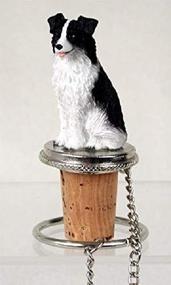 img 1 attached to 🐶 SEO-Optimized Border Collie Bottle Stopper by Conversation Concepts
