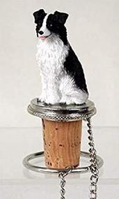 img 2 attached to 🐶 SEO-Optimized Border Collie Bottle Stopper by Conversation Concepts
