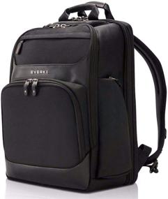 img 2 attached to 🎒 EVERKI Onyx Premium Business Executive Laptop Backpack EKP132 – Functional & Stylish Bag for 15.6-Inch Laptops, Travel-Friendly Design with Durable Ballistic Nylon & Leather