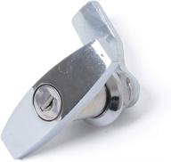 🔒 high-quality bright chrome white t-handle door lock latch – ideal for truck caps, campers, trailers, cabinets, and garage doors логотип