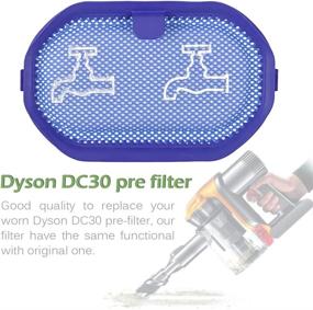 img 3 attached to 🧹 KEEPOW 2 Pack Washable Pre-Filter Replacement: Compatible with Dyson DC30 DC31 DC34 DC35 DC44 Digital Slim, Part # 917066-02