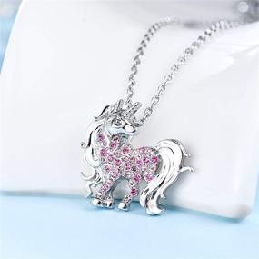 img 3 attached to 🦄 Enchanting Unicorn Pendant Necklace: Perfect Birthday Gift for Girls and Women