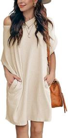 img 3 attached to IWOLLENCE Waffle Casual Summer Dresses Women's Clothing in Swimsuits & Cover Ups