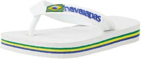 img 4 attached to 👧 Havaianas детские сандалии "Brazil Sandal" для маленьких девочек. Обувь в плоском стиле.