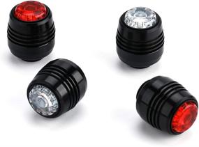 img 2 attached to 4Pcs Skateboard Lights: USB Rechargeable Safety Lights for Night Riding 🛹 & Bike Tail Lights Waterproof & Super Bright LED Lights for Skateboard Longboards