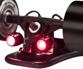 img 3 attached to 4Pcs Skateboard Lights: USB Rechargeable Safety Lights for Night Riding 🛹 & Bike Tail Lights Waterproof & Super Bright LED Lights for Skateboard Longboards