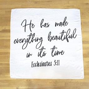 img 1 attached to Bible Verse Baby Swaddle Blanket