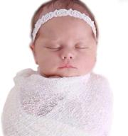 newborn baby stretch wrap photo props - off-white baby photography accessories by sunmig logo