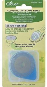 img 1 attached to 🍀 Clover 45mm Rotary Blade Refill Pack - Set of 5 Blades