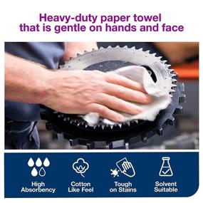 img 2 attached to 🧻 Tork Advanced 450138 ShopMax Wiper 450: Centerfeed Refill, 1-Ply, 9.9" x 13.1", White - Case of 400 Towels (2 Boxes)