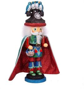 img 3 attached to 🎄 Kurt S. Adler 17.5-Inch Hollywood 12 Days of Christmas Four Calling Birds Nutcracker: A Multicolored Holiday Delight