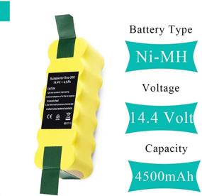 img 2 attached to 🔋 High-capacity Replacement Battery for iRobot Roomba R3 500-900 Series - 4.5Ah 14.4V