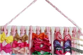 img 1 attached to Qearl Hair Bow Holder Organizer: Stylish Storage and Display Solution for Baby Girls' Hair Accessories