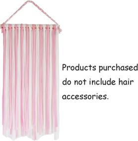 img 2 attached to Qearl Hair Bow Holder Organizer: Stylish Storage and Display Solution for Baby Girls' Hair Accessories