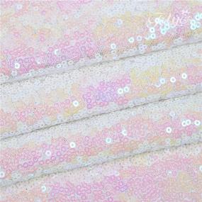 img 2 attached to 🌟 BalsaCircle TRLYC 60 x 102-Inch Iridescent Sequin Tablecloth for Weddings, Parties, and Christmas Day