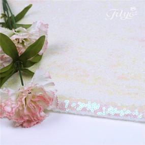 img 3 attached to 🌟 BalsaCircle TRLYC 60 x 102-Inch Iridescent Sequin Tablecloth for Weddings, Parties, and Christmas Day