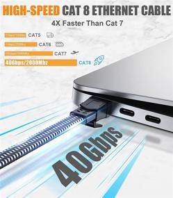 img 3 attached to 💪 Enhanced Performance Ethernet Swecent Braided 2000Mhz Shielded Connector: Top-notch Connectivity Solution